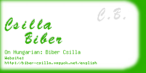 csilla biber business card